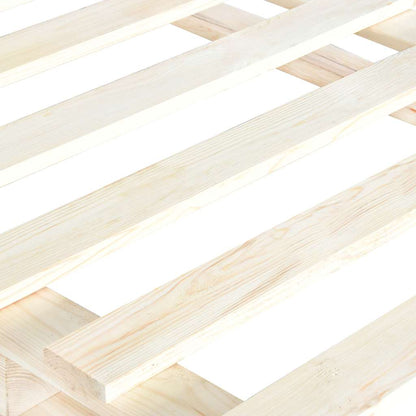 Giroletto con Testiera 140x200 cm in Legno Massello di Pino | homemem39