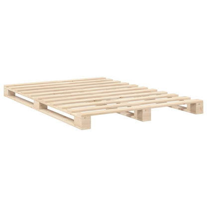 Giroletto con Testiera 140x200 cm in Legno Massello di Pino | homemem39