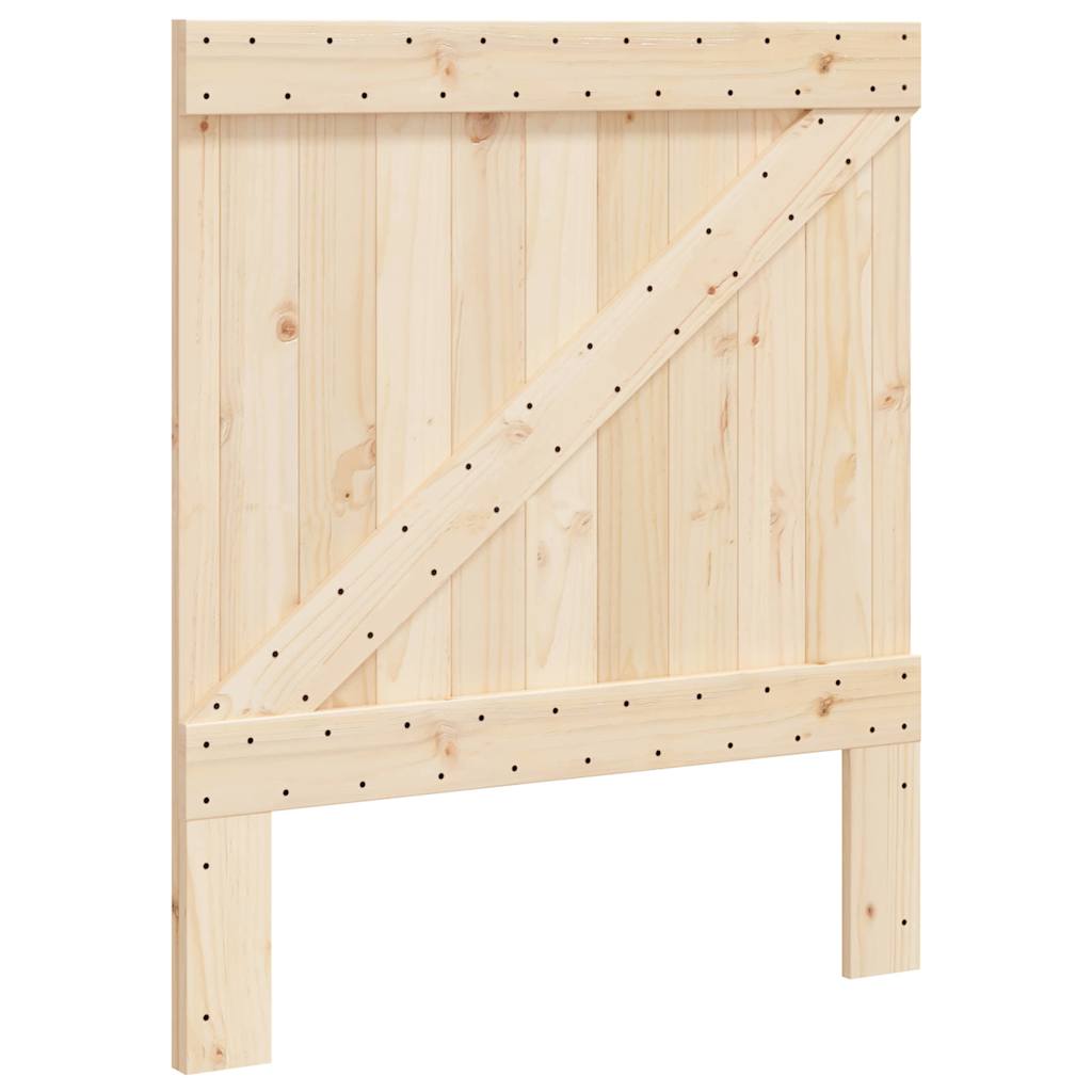 Giroletto con Testiera 90x200 cm in Legno Massello di Pino
