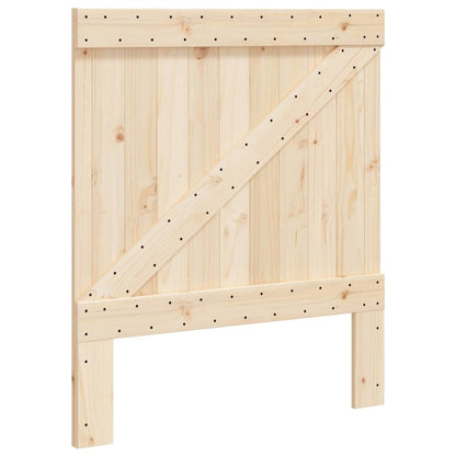 Giroletto con Testiera 90x200 cm in Legno Massello di Pino