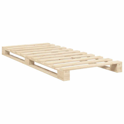 Giroletto con Testiera 90x200 cm in Legno Massello di Pino | homemem39