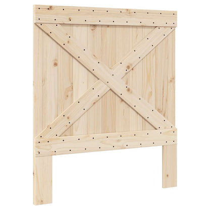 Giroletto con Testiera 90x200 cm in Legno Massello di Pino | homemem39