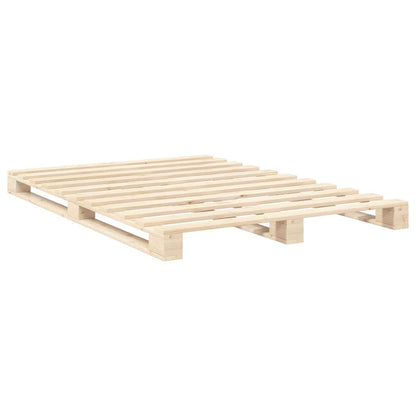 Giroletto con Testiera 140x200 cm in Legno Massello di Pino
