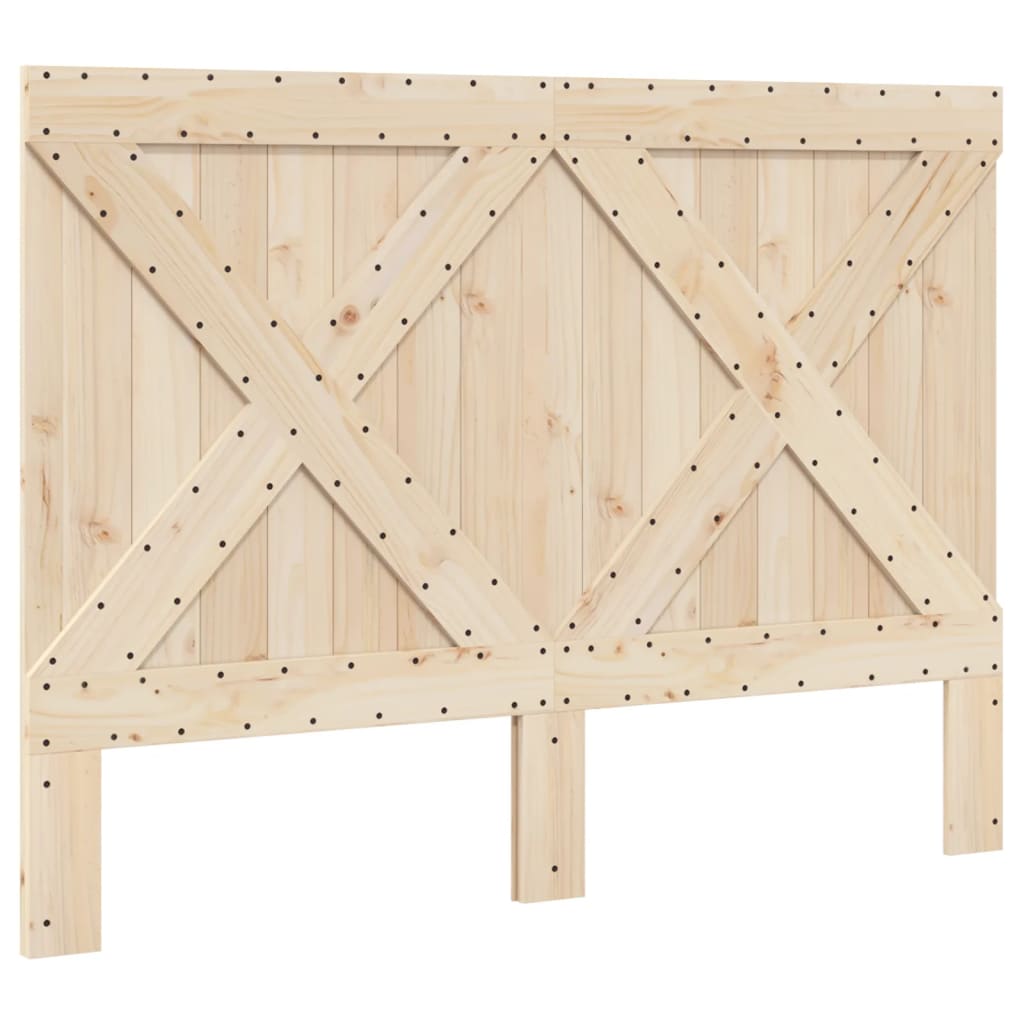 Giroletto con Testiera 140x200 cm in Legno Massello di Pino | homemem39