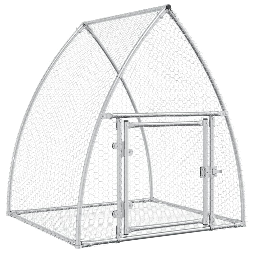 Conigliera Argento 105x100x120 cm in Acciaio Zincato | homemem39