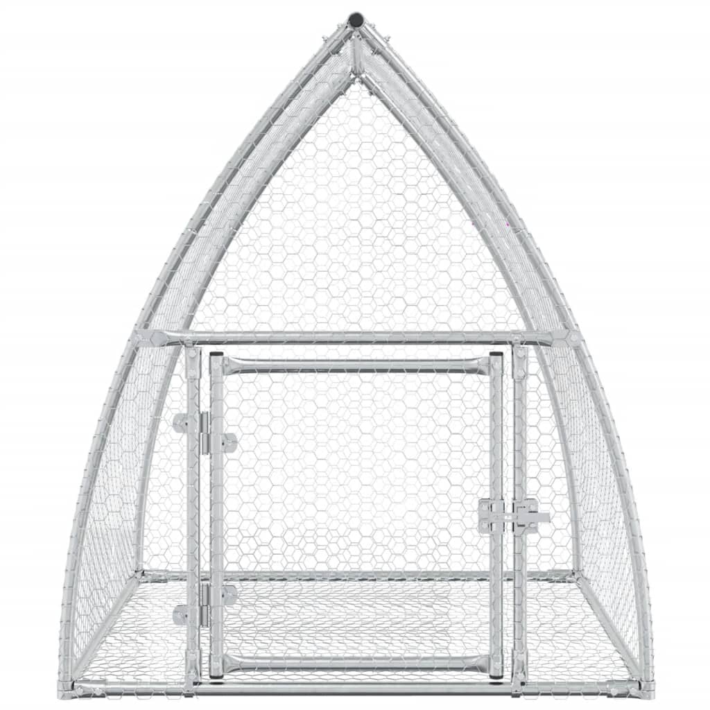 Conigliera Argento 105x100x120 cm in Acciaio Zincato | homemem39