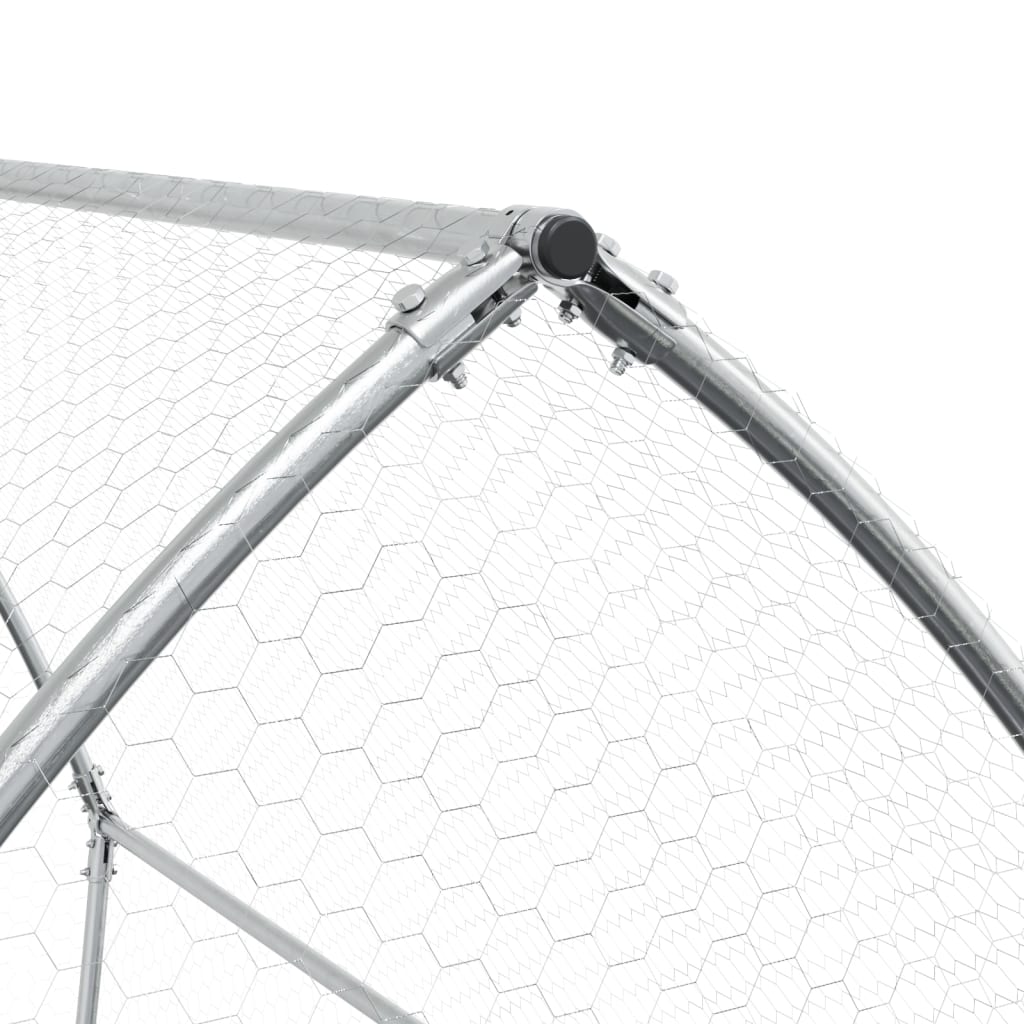 Conigliera Argento 105x100x120 cm in Acciaio Zincato | homemem39