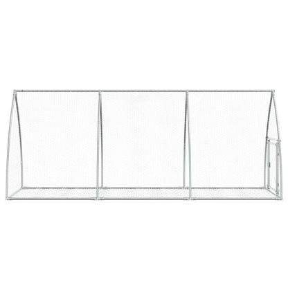 Conigliera Argento 105x300x120 cm in Acciaio Zincato | homemem39
