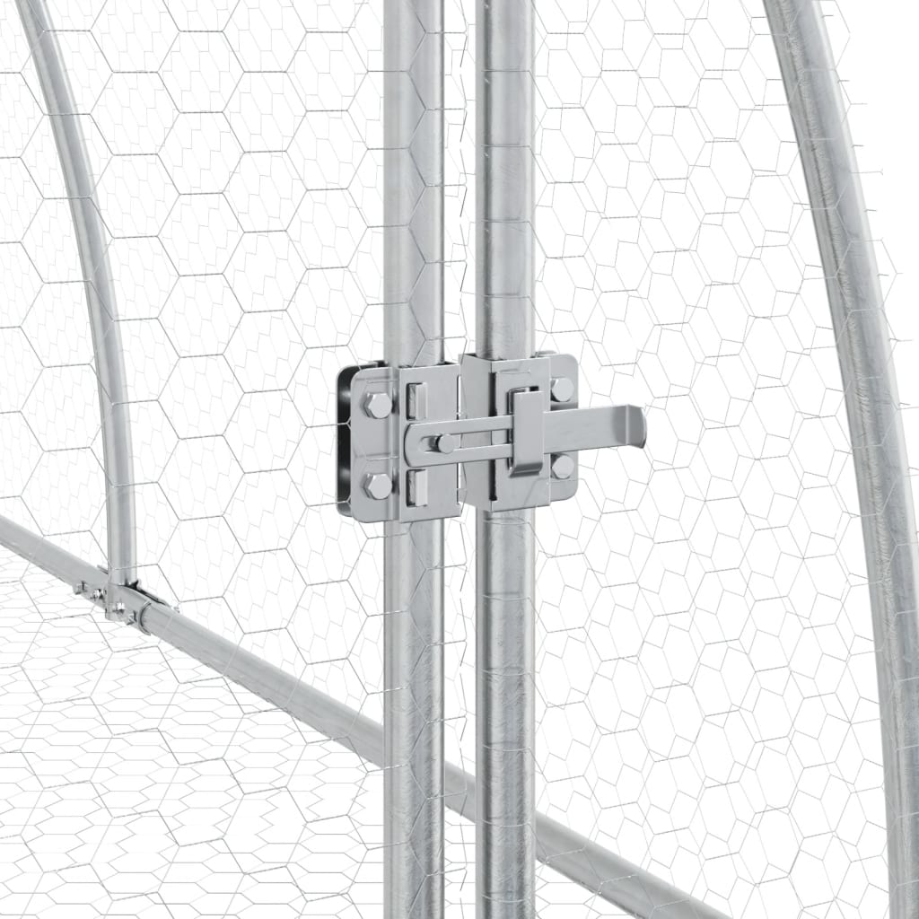 Conigliera Argento 105x300x120 cm in Acciaio Zincato | homemem39