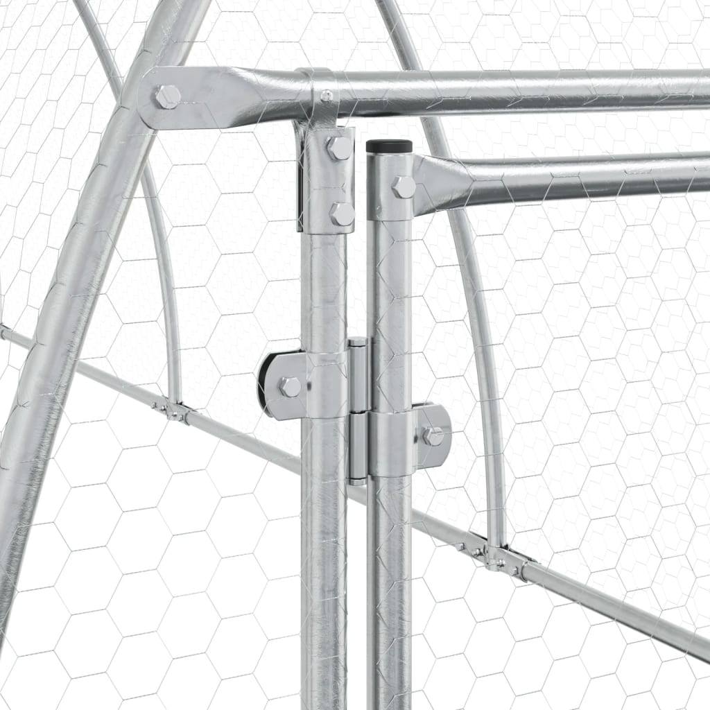 Conigliera Argento 105x300x120 cm in Acciaio Zincato | homemem39