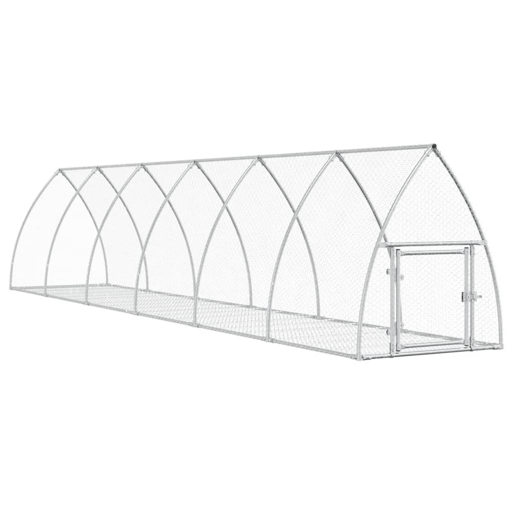 Conigliera Argento 105x600x120 cm in Acciaio Zincato | homemem39