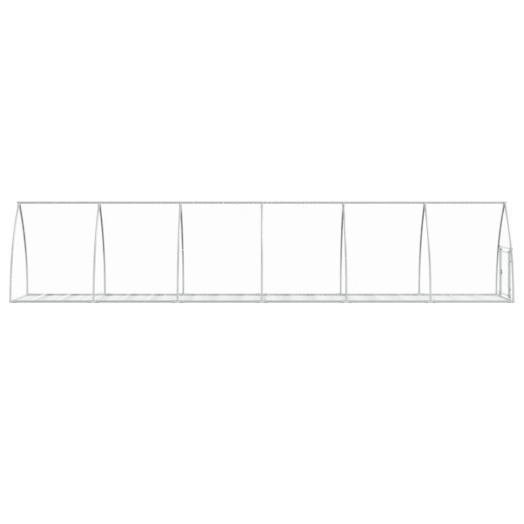 Conigliera Argento 105x600x120 cm in Acciaio Zincato | homemem39