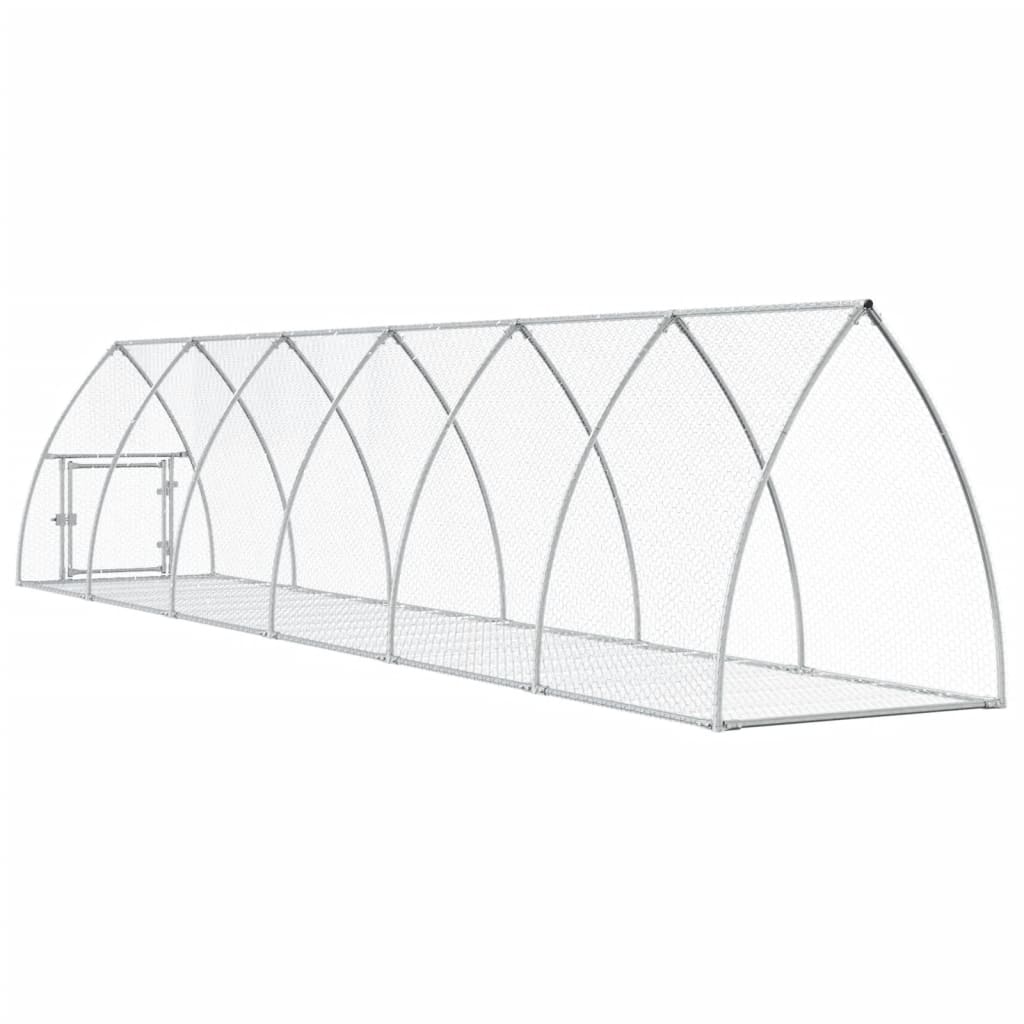 Conigliera Argento 105x600x120 cm in Acciaio Zincato | homemem39