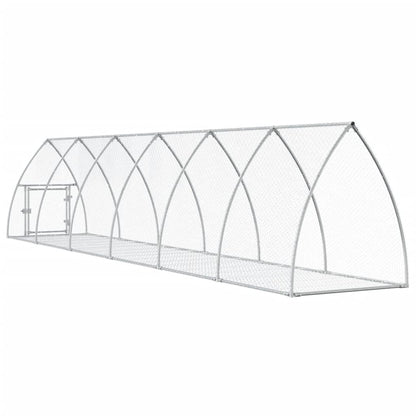 Conigliera Argento 105x600x120 cm in Acciaio Zincato | homemem39