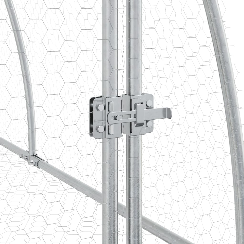 Conigliera Argento 105x600x120 cm in Acciaio Zincato | homemem39