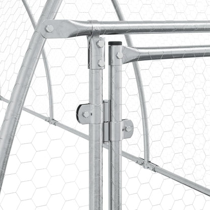 Conigliera Argento 105x600x120 cm in Acciaio Zincato | homemem39