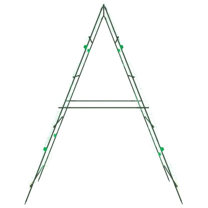 Tralicci Giardino per Piante Rampicanti 2pz Telaio ad A Acciaio