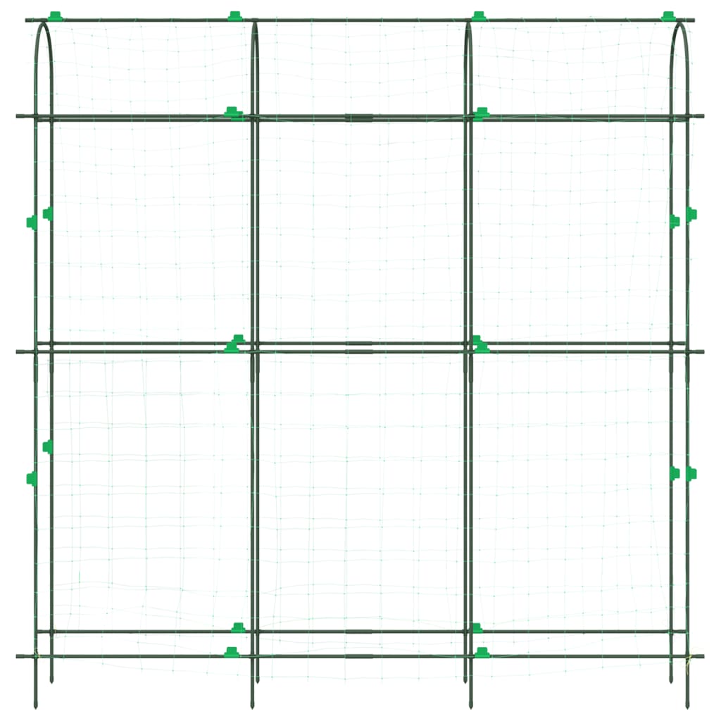 Tralicci Giardino per Piante Rampicanti 2pz Telaio a U Acciaio