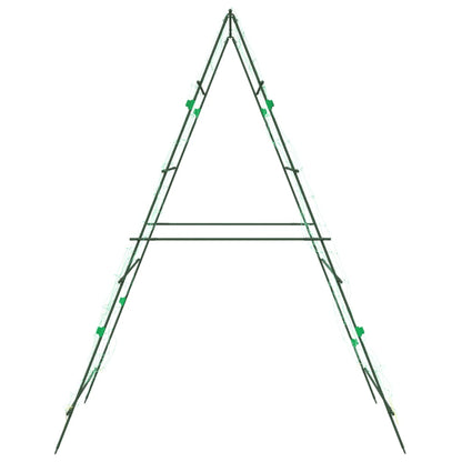 Tralicci Giardino per Piante Rampicanti 3pz Telaio ad A Acciaio