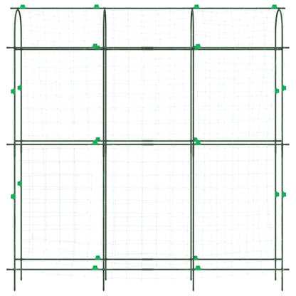 Tralicci Giardino per Piante Rampicanti 3pz Telaio a U Acciaio