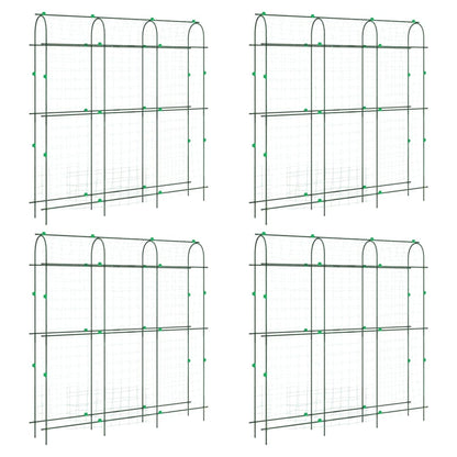 Tralicci Giardino per Piante Rampicanti 4pz Telaio a U Acciaio