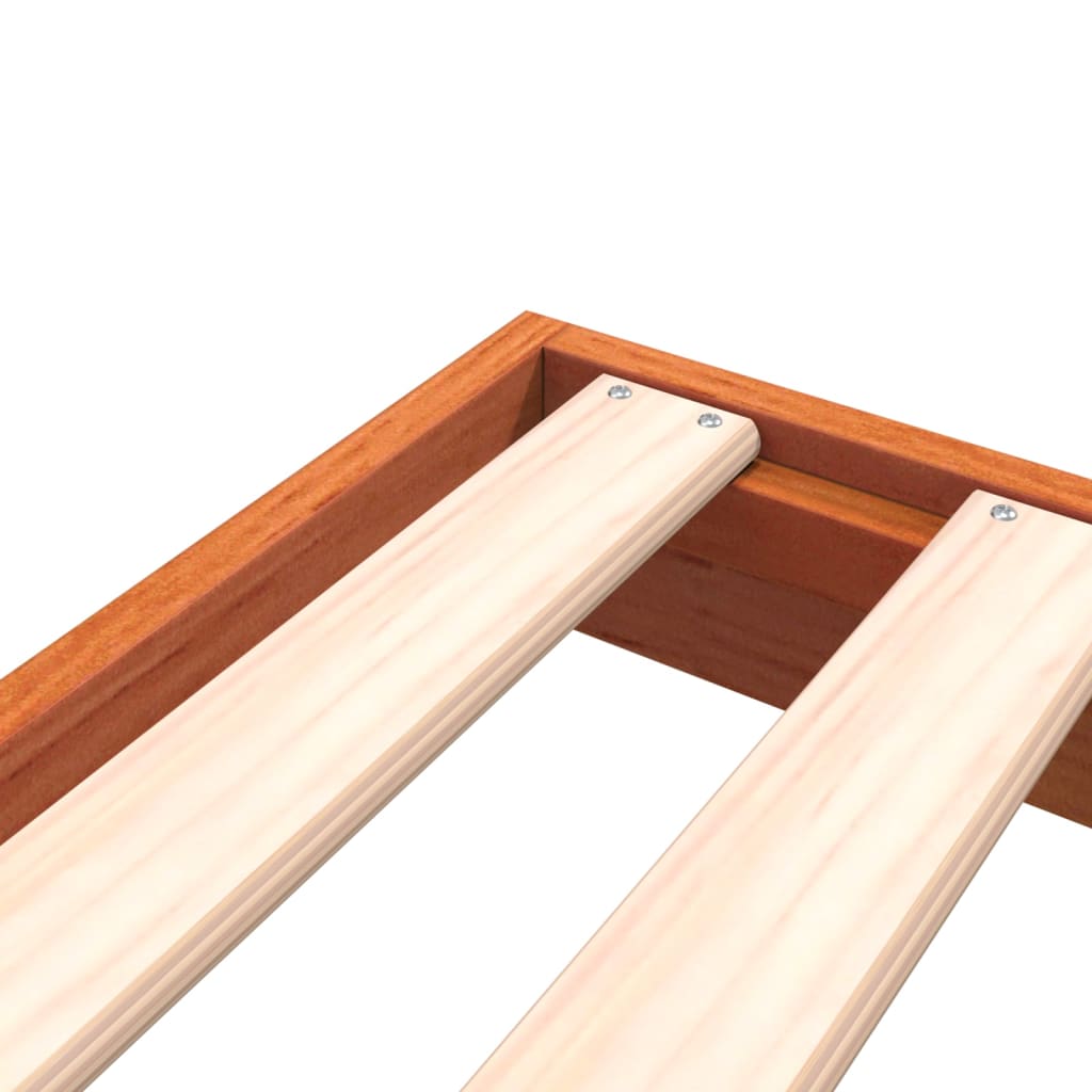 Giroletto Marrone Cera 200x200 cm in Legno Massello di Pino | homemem39