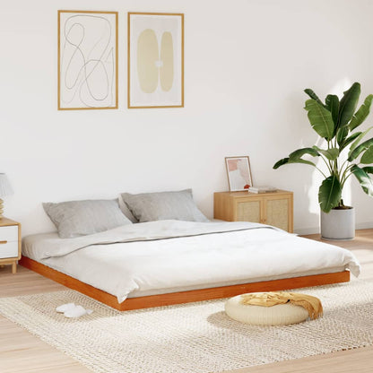Giroletto Marrone Cera 180x200 cm in Legno Massello di Pino | homemem39