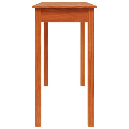 Tavolo Consolle Marrone Cera 110x40x75cm Legno Massello di Pino