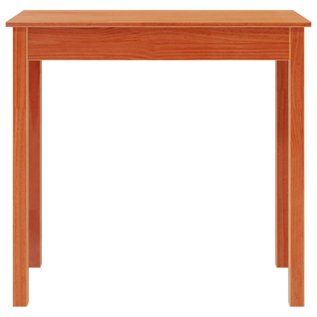 Tavolo Consolle Marrone Cera 80x40x75cm Legno Massello di Pino - homemem39