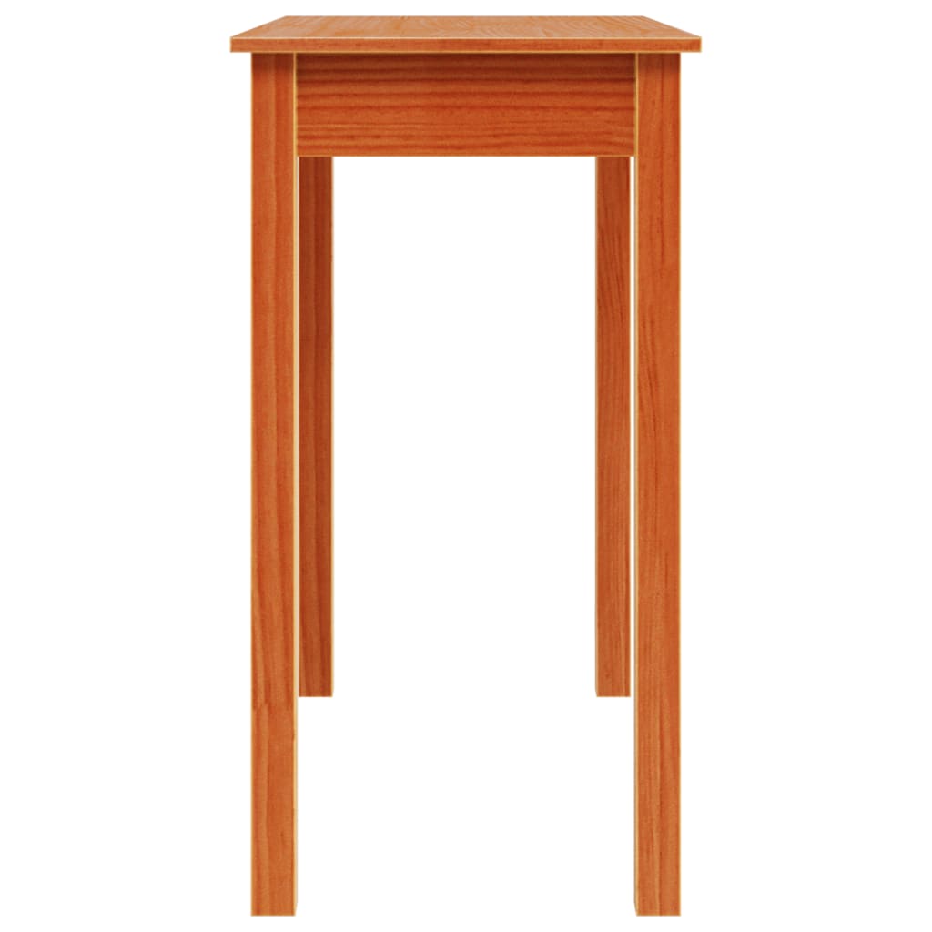 Tavolo Consolle Marrone Cera 80x40x75cm Legno Massello di Pino - homemem39