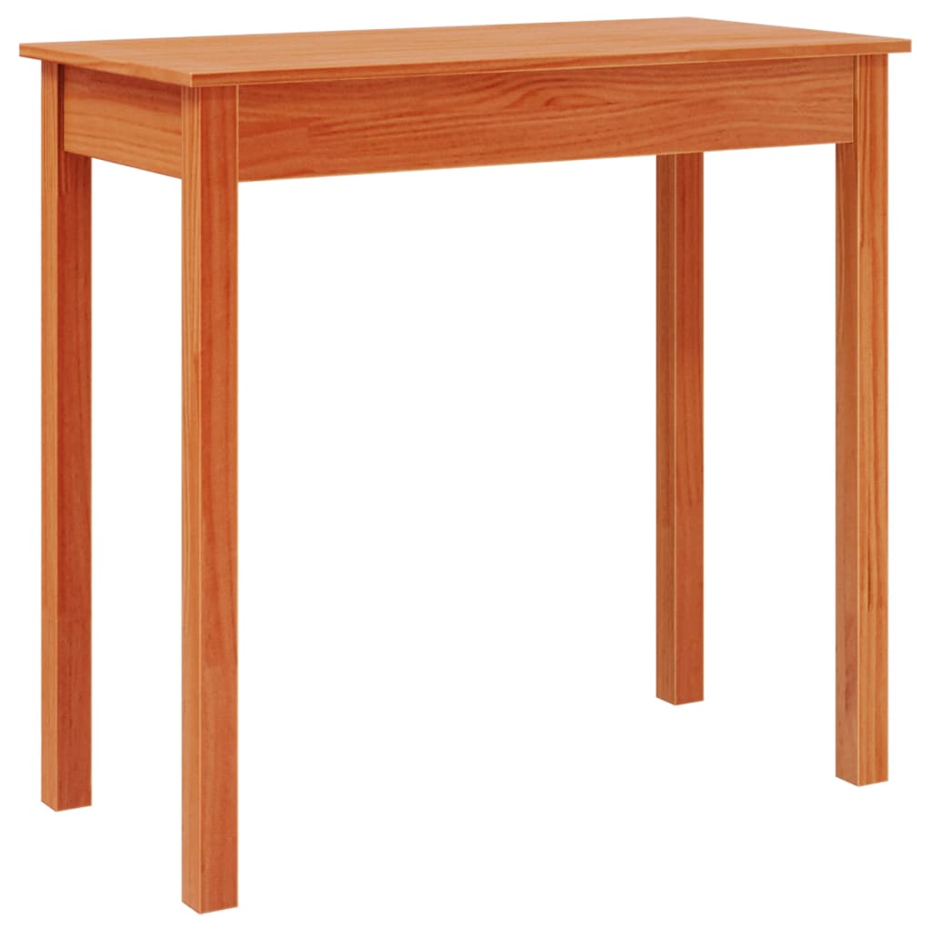 Tavolo Consolle Marrone Cera 80x40x75cm Legno Massello di Pino - homemem39