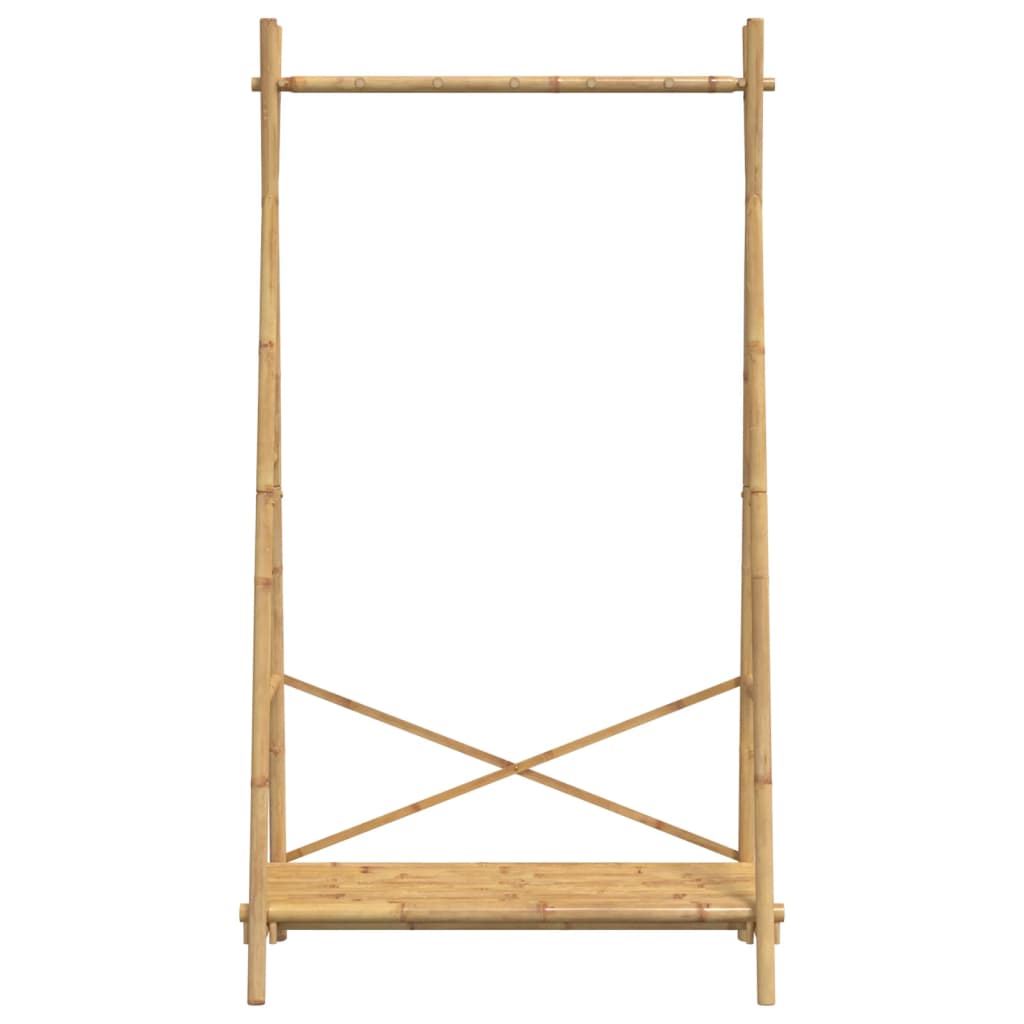 Clothes Hanger with Shelf 102x50x190 cm in Bamboo