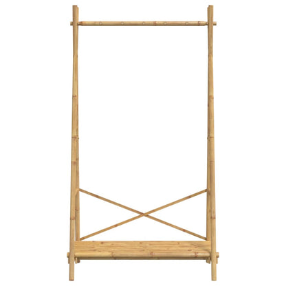 Clothes Hanger with Shelf 102x50x190 cm in Bamboo