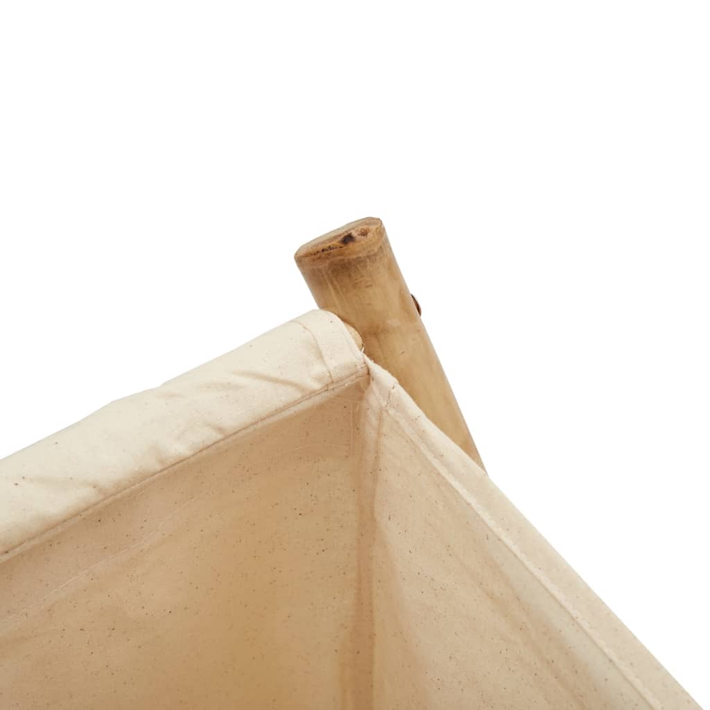 Cesto per Biancheria Bianco Crema 45x55x63,5 cm in Bambù | homemem39