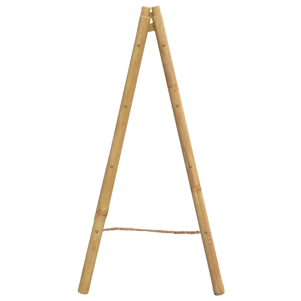 Scala Portasciugamani Doppia con 4 Pioli 90x50x100 cm in Bambù