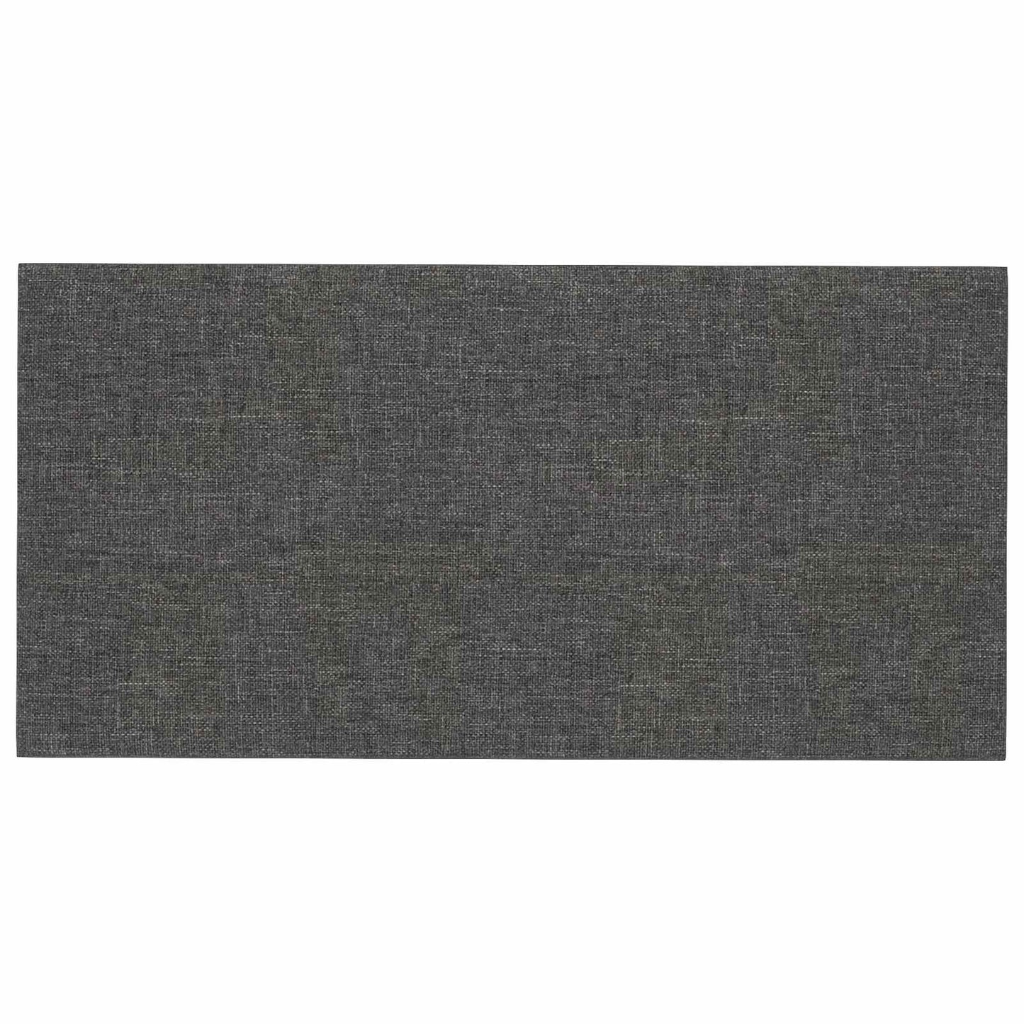 Testiera da Parete 12 pcs 30 x 15 cm Grigio scuro Tessuto