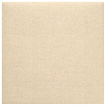 Testiera da Parete 12 pcs Crema 30 x 30 cm Tessuto | homemem39