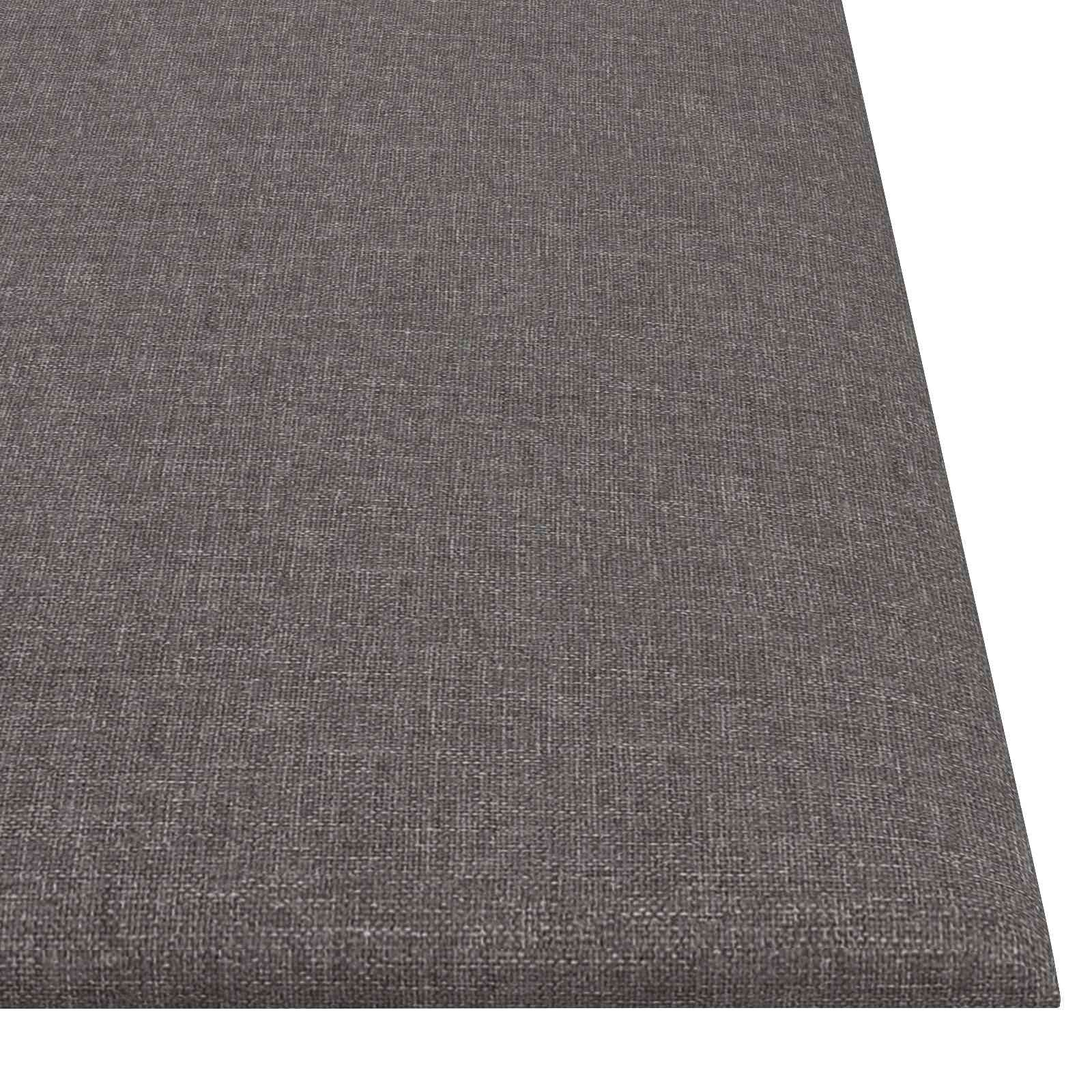 Testiera da Parete 12 pcs Grigio chiaro 30 x 30 cm Tessuto | homemem39