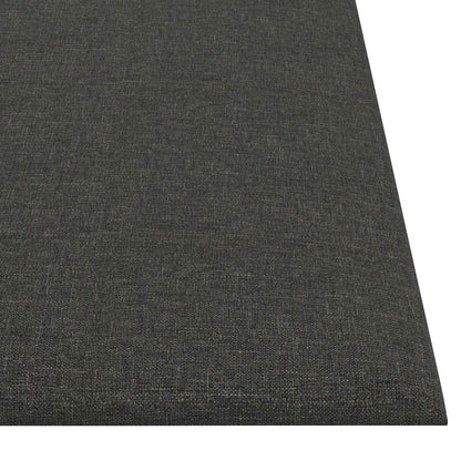 Testiera da Parete 12 pcs Grigio scuro 30 x 30 cm Tessuto | homemem39