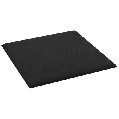 Testiera da Parete 12 pcs Nero 30 x 30 cm Tessuto | homemem39