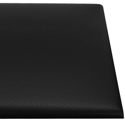 Testiera da Parete 12 pcs Nero 30 x 30 cm Tessuto | homemem39
