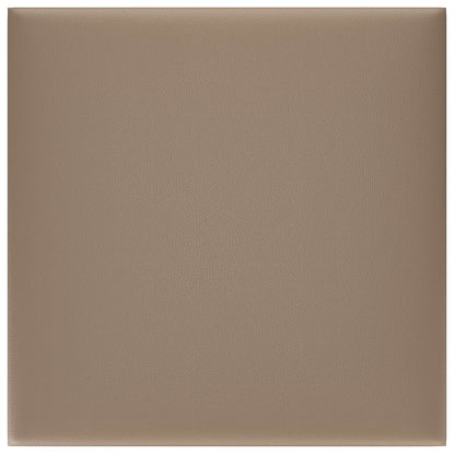 Testiera da Parete 12 pcs Cappuccino 30 x 30 cm Tessuto | homemem39