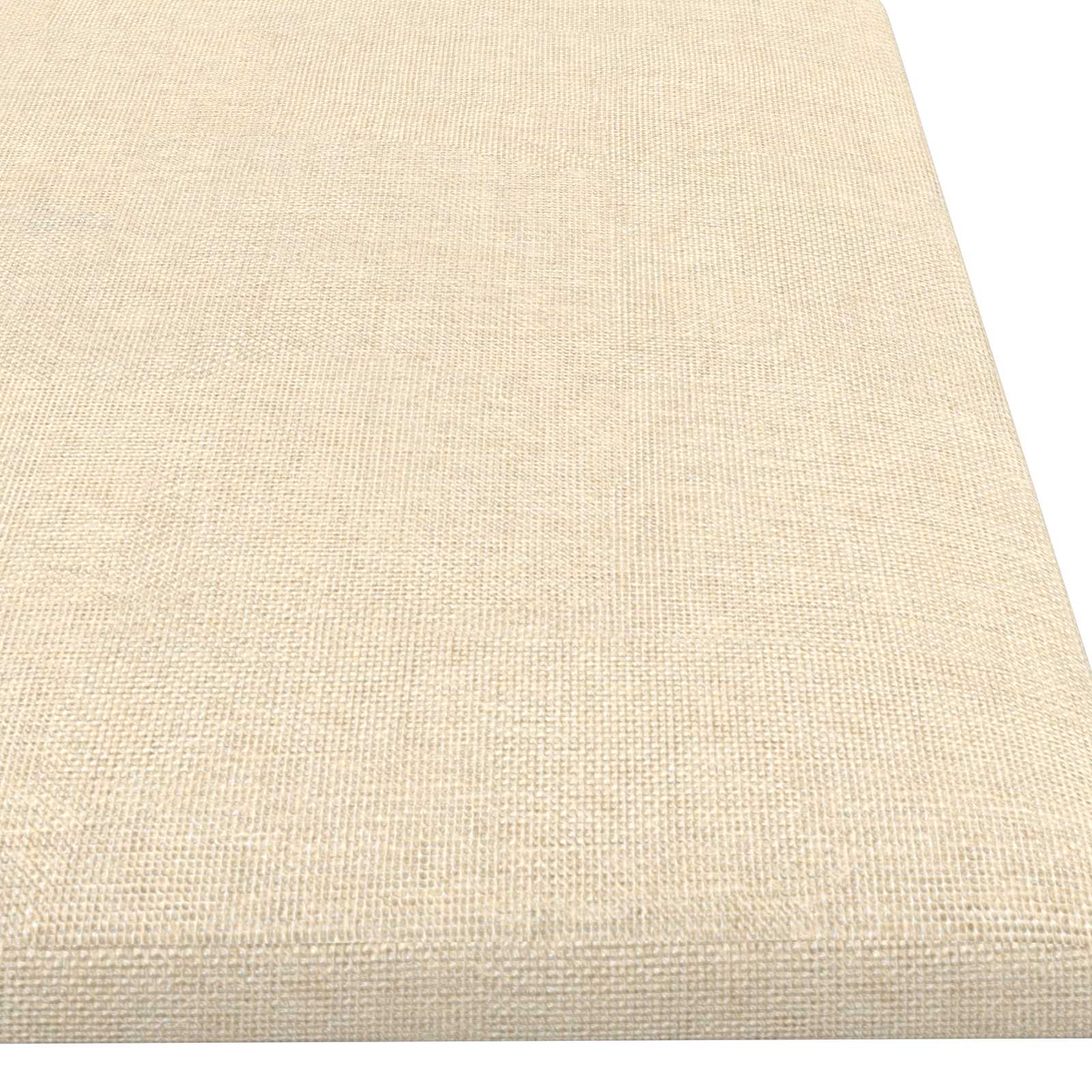 Testiera da Parete 12 pcs Crema 60 x 15 cm Tessuto | homemem39