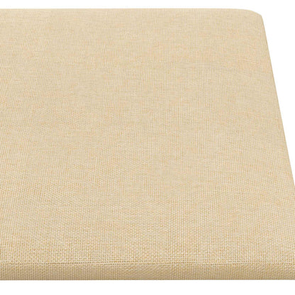 Testiera da Parete 12 pcs Crema 60 x 30 cm Tessuto | homemem39
