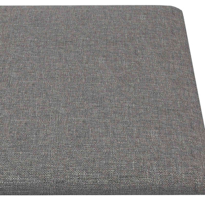 Testiera da Parete 12 pcs Grigio chiaro 60 x 30 cm Tessuto | homemem39