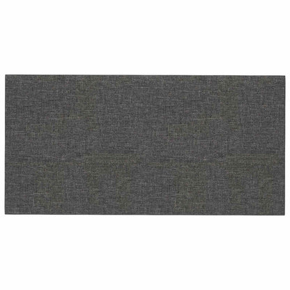 Testiera da Parete 12 pcs Grigio scuro 60 x 30 cm Tessuto