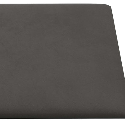 Testiera da Parete 12 pcs Grigio Scuro Velluto