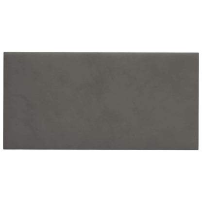 Testiera da Parete 12 pcs Grigio Scuro Velluto | homemem39