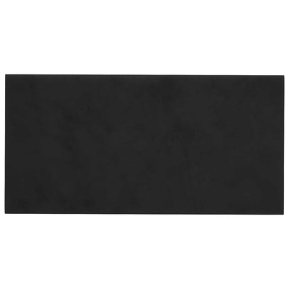 Testiera da Parete 12 pcs Nero Velluto