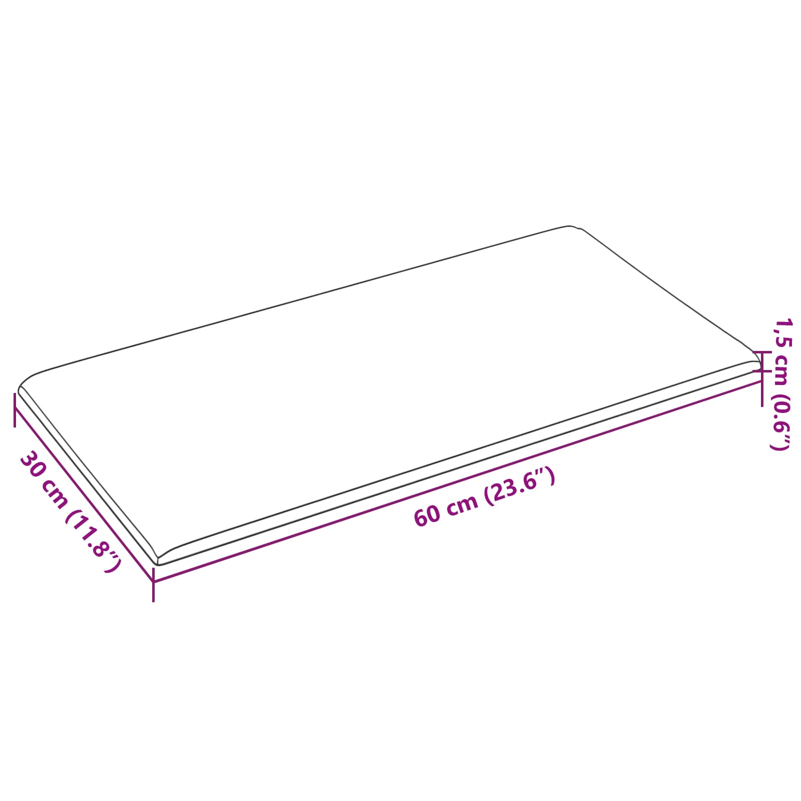 Testiera da Parete 12 pcs Crema Velluto | homemem39